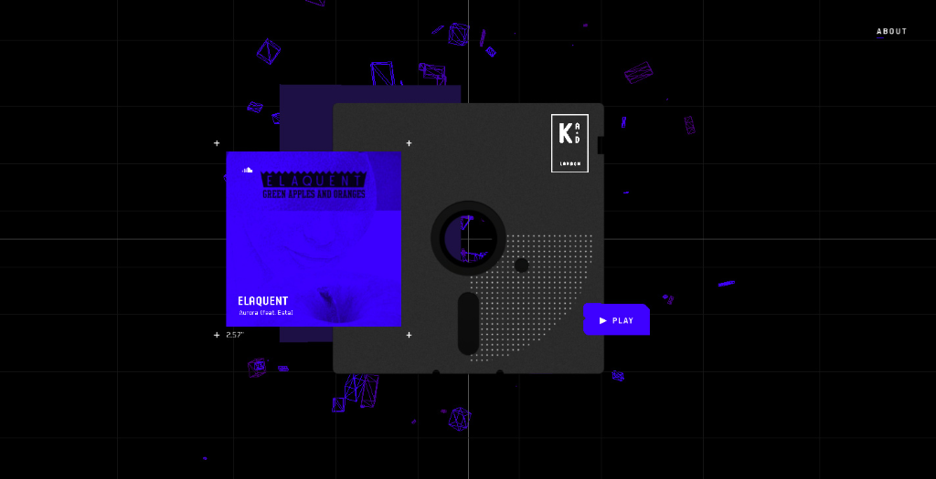 unusual colour combination using dark mode