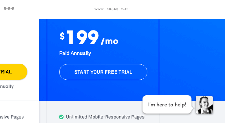 Lead Pages used a chatbot on a pricing page to almost quadruple their conversions over a month.