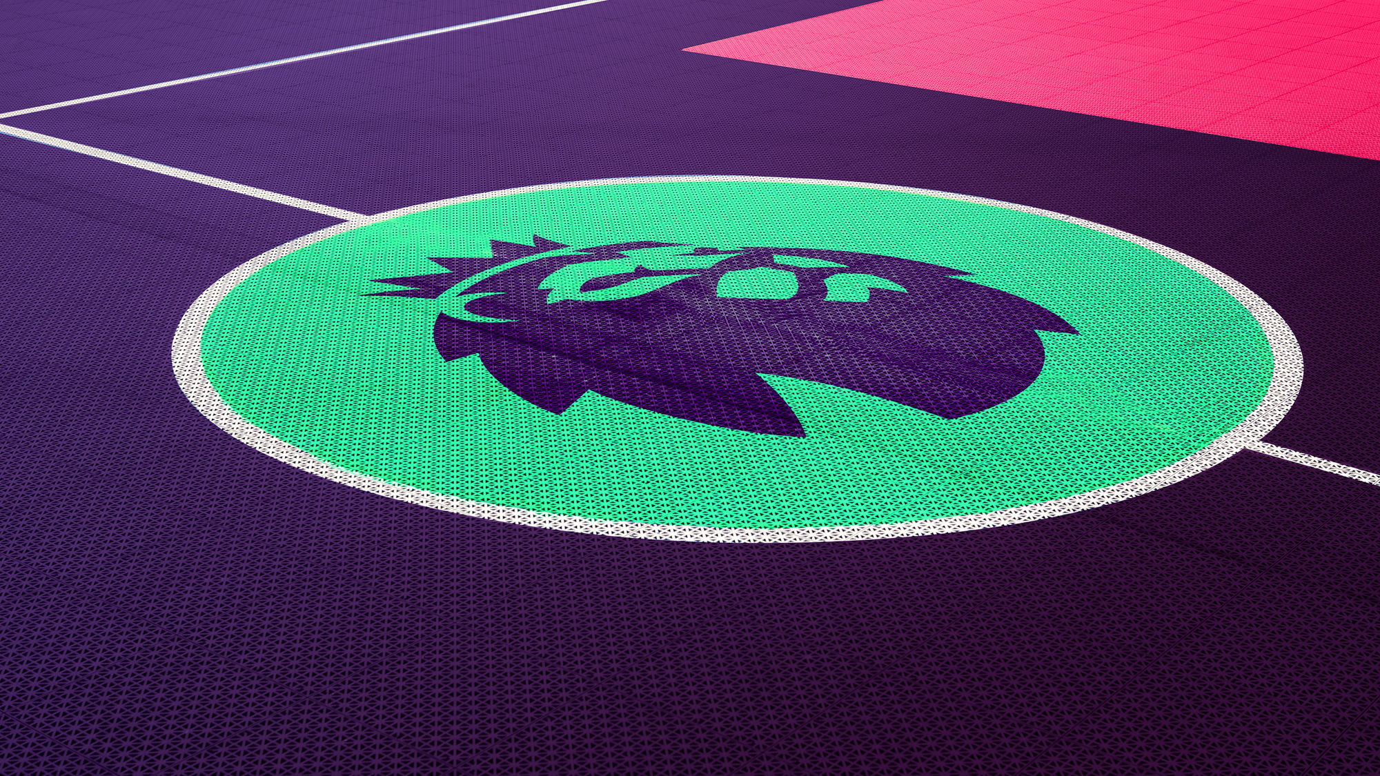 premier league logo on the floor