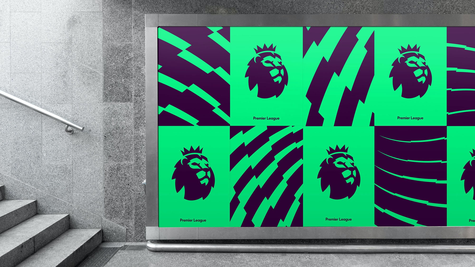 new premier league branding on billboard