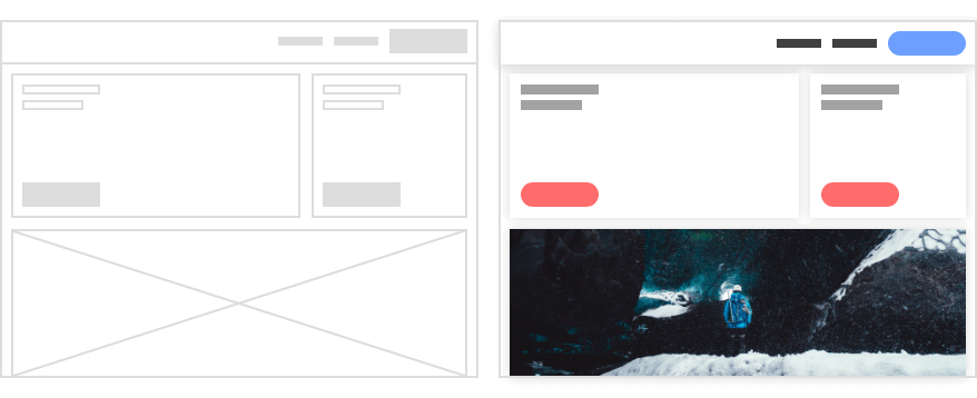 UX vs UI example